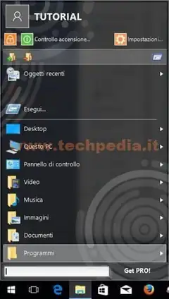 START MENU X 110 CLASI START MENU